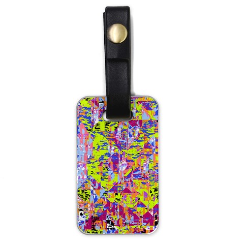 Green blue texture                                                      Luggage Tag (one side) from ArtsNow.com Front