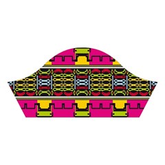 Pink yellow green shapes                                                       Cotton Crop Top from ArtsNow.com Right Sleeve