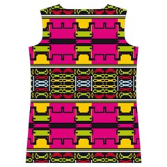 Pink yellow green shapes                                                       Women s Basketball Tank Top from ArtsNow.com Back