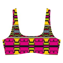 Pink yellow green shapes                                                      Cross Back Hipster Bikini Set from ArtsNow.com Front