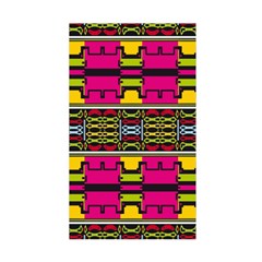 Pink yellow green shapes                                                        Duvet Cover (Single Size) from ArtsNow.com Back