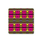Pink yellow green shapes                                                       Magnet (Square)