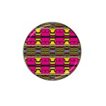 Pink yellow green shapes                                                       Hat Clip Ball Marker