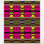 Pink yellow green shapes                                                       Canvas 8  x 10 