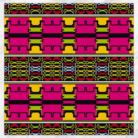 Pink yellow green shapes                                                       Canvas 12  x 12  from ArtsNow.com 11.4 x11.56  Canvas - 1