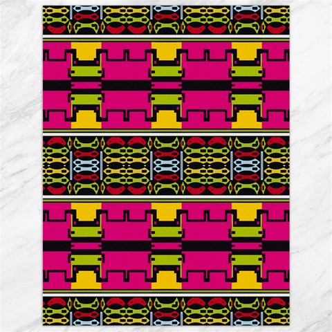 Pink yellow green shapes                                                       Canvas 12  x 16  from ArtsNow.com 11.86 x15.41  Canvas - 1