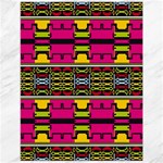 Pink yellow green shapes                                                       Canvas 12  x 16 