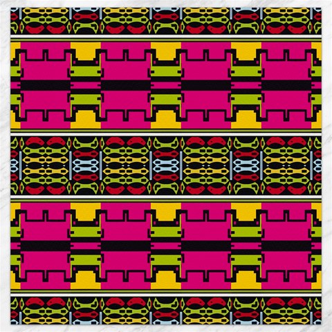 Pink yellow green shapes                                                       Canvas 16  x 16  from ArtsNow.com 15.2 x15.41  Canvas - 1