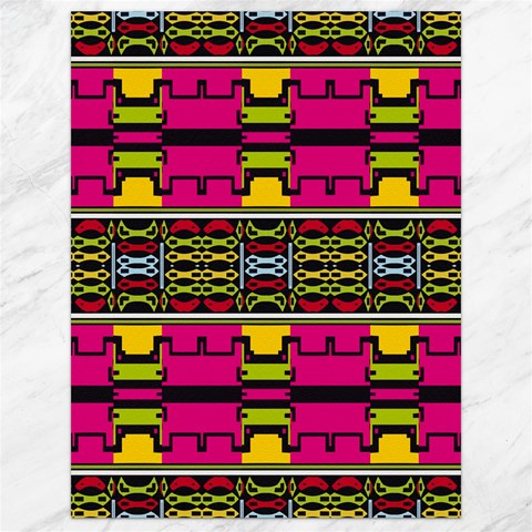 Pink yellow green shapes                                                       Canvas 18  x 24  from ArtsNow.com 17.8 x23.08  Canvas - 1