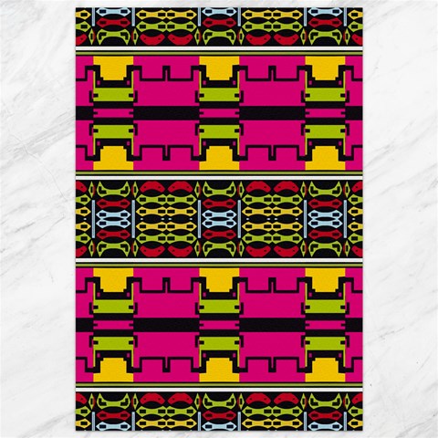 Pink yellow green shapes                                                       Canvas 20  x 30  from ArtsNow.com 19.62 x28.9  Canvas - 1