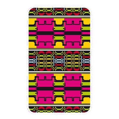 Pink yellow green shapes                                                       Memory Card Reader (Rectangular) from ArtsNow.com Front