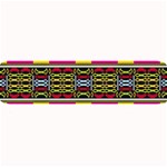 Pink yellow green shapes                                                      Large Bar Mat