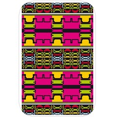 Pink yellow green shapes                                                    Belt Pouch Bag (Large) from ArtsNow.com Back