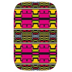 Pink yellow green shapes                                                    Waist Pouch (Large) from ArtsNow.com Front
