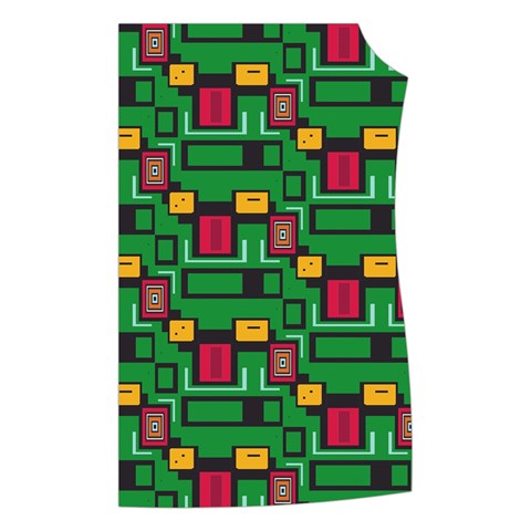 Rectangles on a green background                                                     Women s Button Up Puffer Vest from ArtsNow.com Front Left