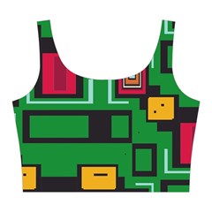 Rectangles on a green background                                                       Midi Sleeveless Dress from ArtsNow.com Top Front