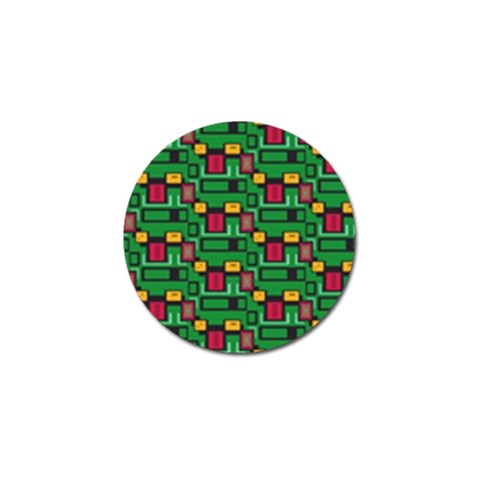 Rectangles on a green background                                                        Golf Ball Marker (4 pack) from ArtsNow.com Front