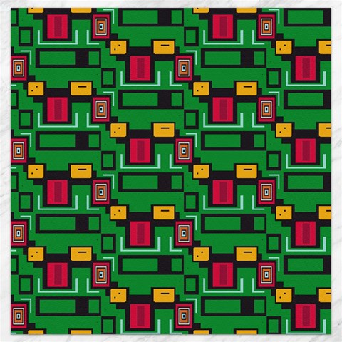Rectangles on a green background                                                        Canvas 12  x 12  from ArtsNow.com 11.4 x11.56  Canvas - 1