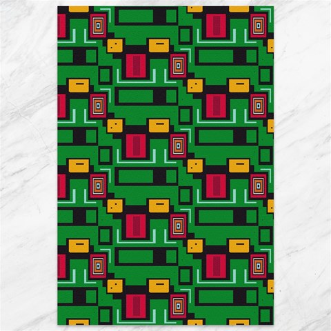 Rectangles on a green background                                                        Canvas 12  x 18  from ArtsNow.com 11.88 x17.36  Canvas - 1