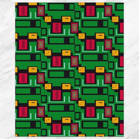 Rectangles on a green background                                                        Canvas 16  x 20  from ArtsNow.com 15.75 x19.29  Canvas - 1