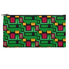 Rectangles on a green background                                                       Pencil Case from ArtsNow.com Front