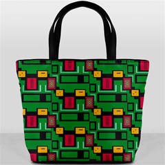 Rectangles on a green background                                                        Bucket Bag from ArtsNow.com Front