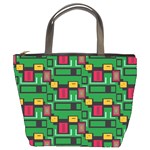 Rectangles on a green background                                                        Bucket Bag