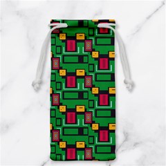 Rectangles on a green background                                                        Jewelry Bag from ArtsNow.com Front