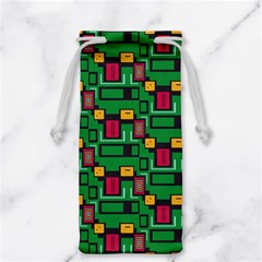 Rectangles on a green background                                                        Jewelry Bag from ArtsNow.com Back