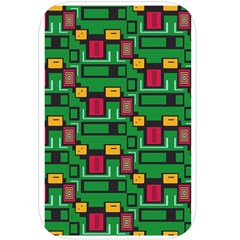 Rectangles on a green background                                                     Belt Pouch Bag (Large) from ArtsNow.com Back