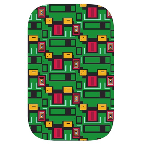 Rectangles on a green background                                                     Waist Pouch (Large) from ArtsNow.com Back