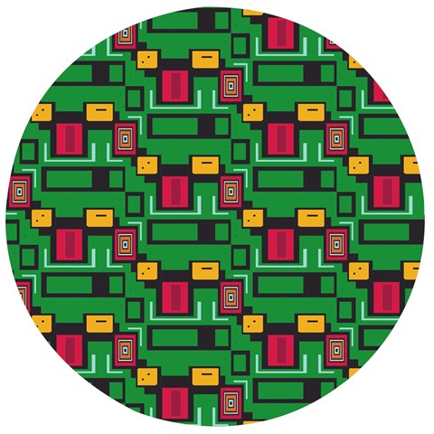Rectangles on a green background                                                     Wooden Bottle Opener (Round) from ArtsNow.com Front
