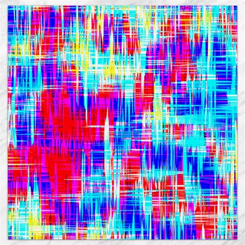 Red blue messy stripes                                                         Canvas 12  x 12  from ArtsNow.com 11.4 x11.56  Canvas - 1