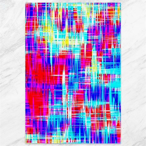 Red blue messy stripes                                                         Canvas 12  x 18  from ArtsNow.com 11.88 x17.36  Canvas - 1