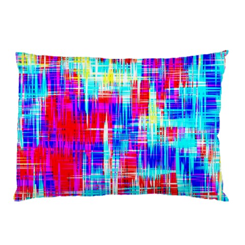 Red blue messy stripes                                                         Pillow Case from ArtsNow.com 26.62 x18.9  Pillow Case