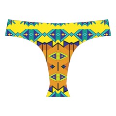 Tribal pattern                                                         Cross Back Hipster Bikini Set from ArtsNow.com Front Under
