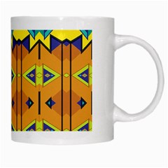 Tribal pattern                                                          White Mug from ArtsNow.com Right