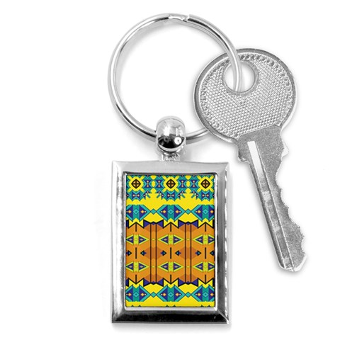 Tribal pattern                                                          Key Chain (Rectangle) from ArtsNow.com Front