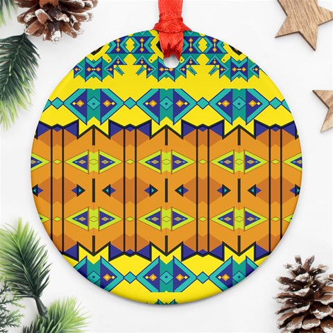 Tribal pattern                                                          Ornament (Round) from ArtsNow.com Front