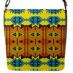 Tribal pattern                                                          Flap Closure Messenger Bag (S)