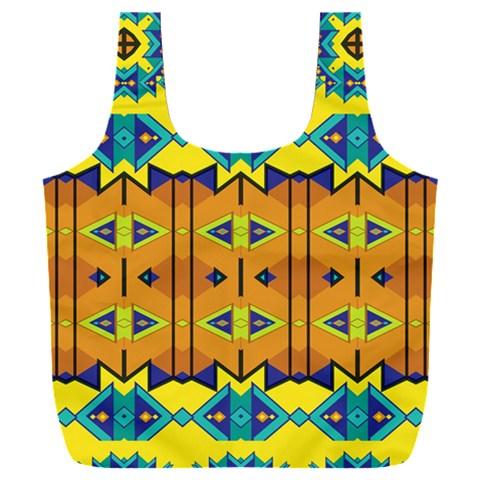 Tribal pattern                                                     Full Print Recycle Bag (XXL) from ArtsNow.com Back