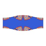 Yellow red shapes on a blue background                                                          Stretchable Headband
