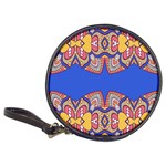Yellow red shapes on a blue background                                                          Classic 20-CD Wallet