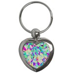 Watercolors spots                                                          Key Chain (Heart)