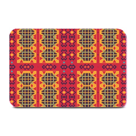 Shapes in retro colors2                                                          Plate Mat from ArtsNow.com 18 x12  Plate Mat