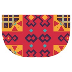 Shapes in retro colors2                                                      Makeup Case (Medium) from ArtsNow.com Side Left