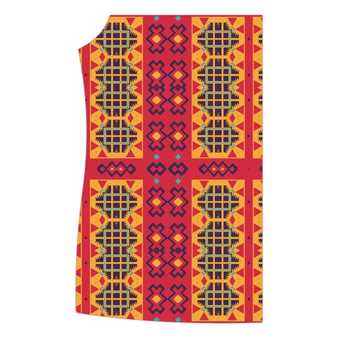 Shapes in retro colors2                                                        Women s Button Up Puffer Vest from ArtsNow.com Front Right