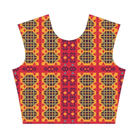 Shapes in retro colors2                                                           Cotton Crop Top from ArtsNow.com Front