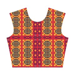 Shapes in retro colors2                                                           Cotton Crop Top from ArtsNow.com Front