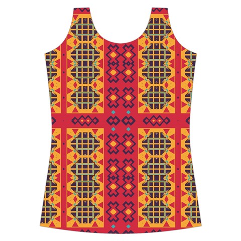 Shapes in retro colors2                                                          Criss cross Back Tank Top from ArtsNow.com Front